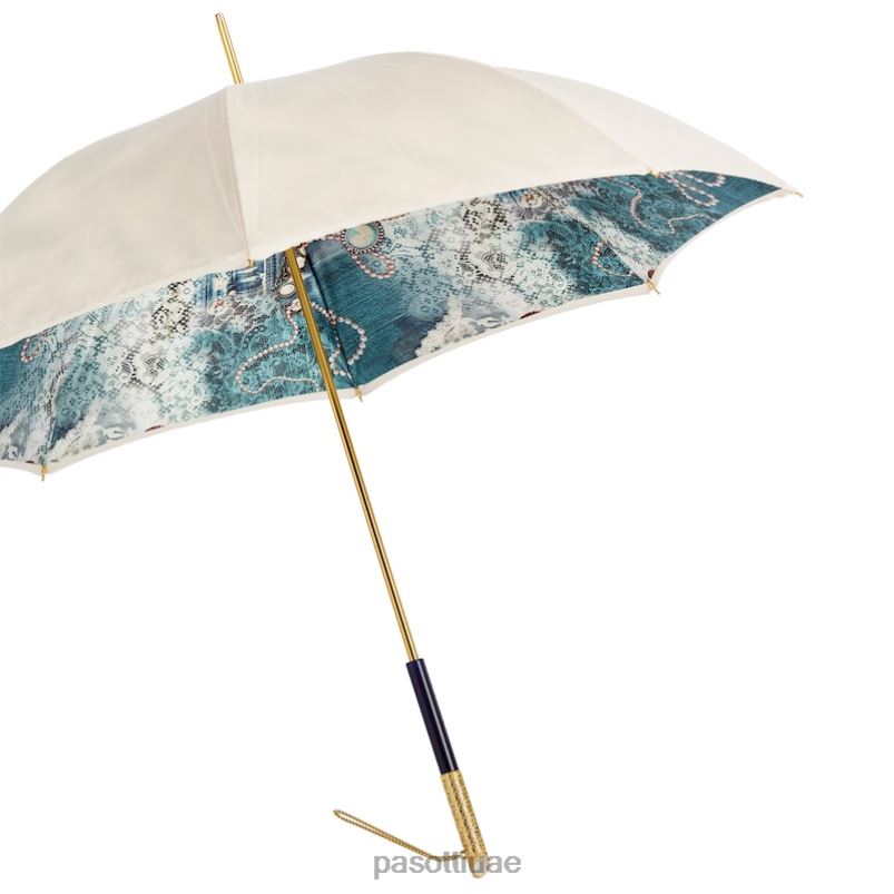 مظلة | 189 5d566-1 u5 - مظلة لؤلؤية عتيقة، قماش مزدوج PASOTTI Z446V482